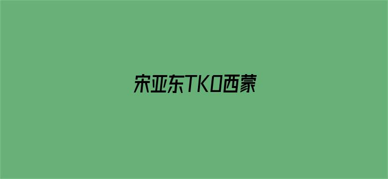 宋亚东TKO西蒙